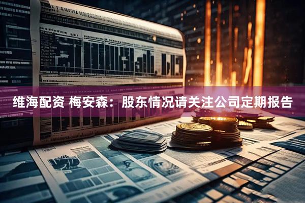 维海配资 梅安森：股东情况请关注公司定期报告