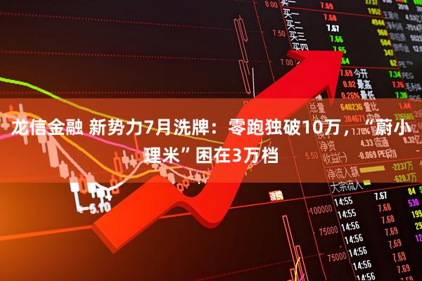 龙信金融 新势力7月洗牌：零跑独破10万，“蔚小理米”困在3万档